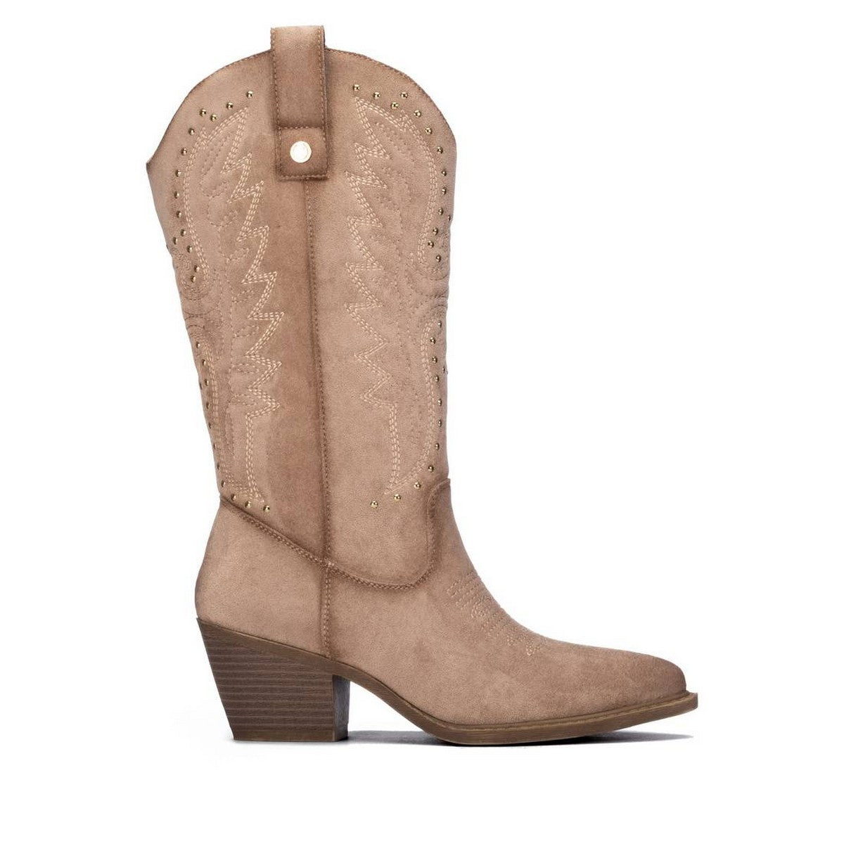 Bota vaquera XTI 146102 beige de gamuza para mujer
