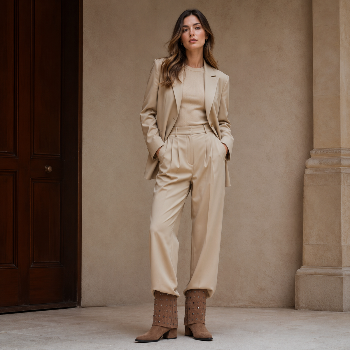Botas Vaqueras Estilo Western Con Estoperoles 146498